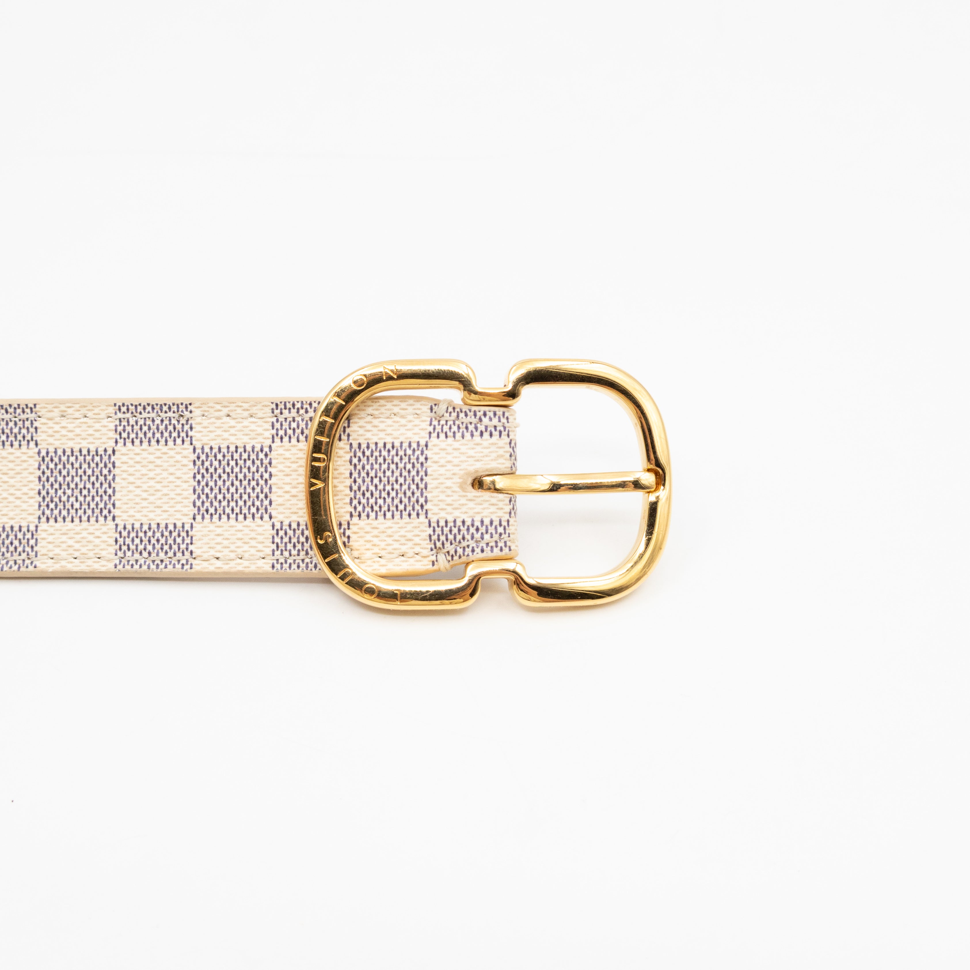 Ceinture Belt Mini Damier Azur 75 cm