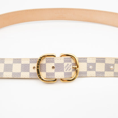 Ceinture Belt Mini Damier Azur 75 cm