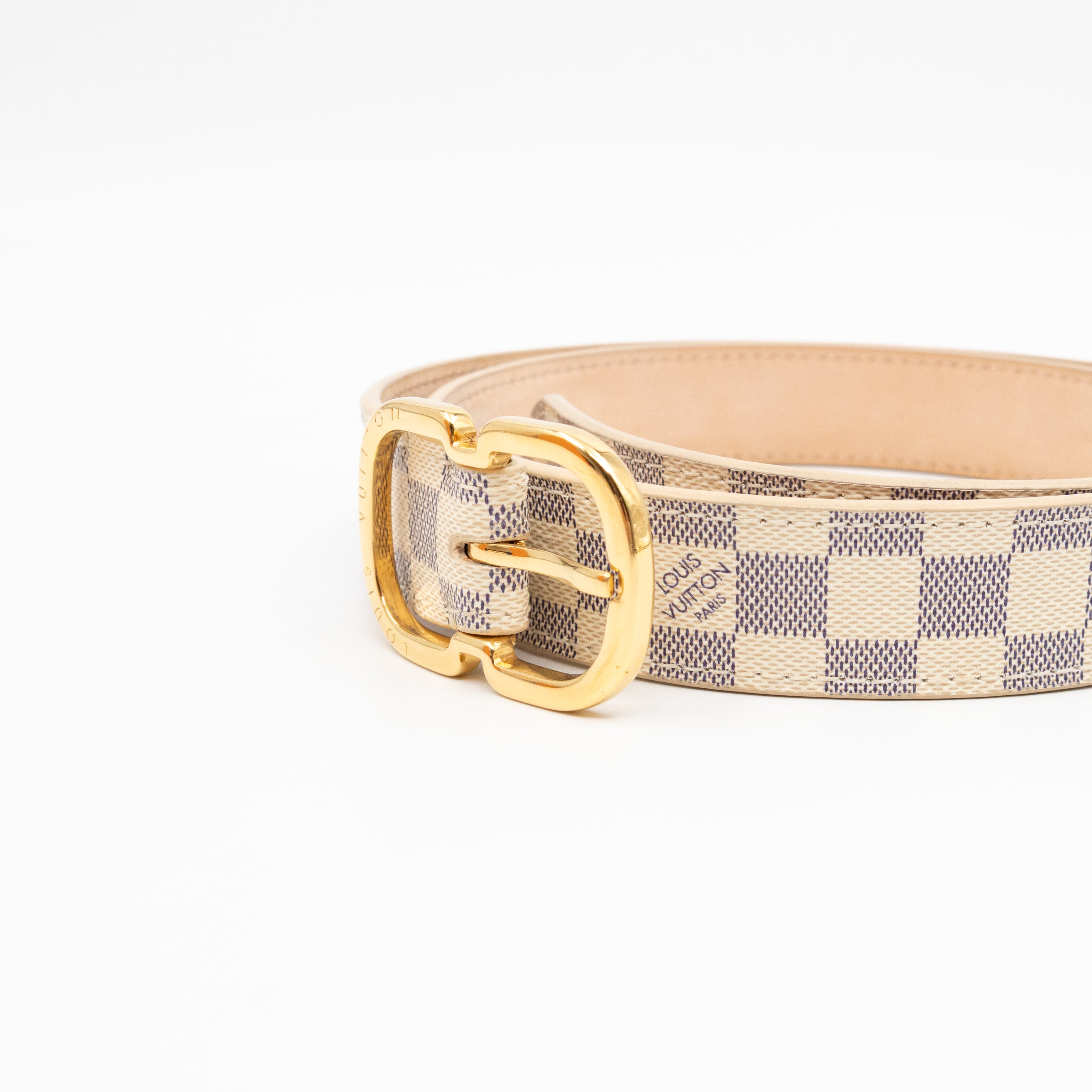 Ceinture Belt Mini Damier Azur 75 cm