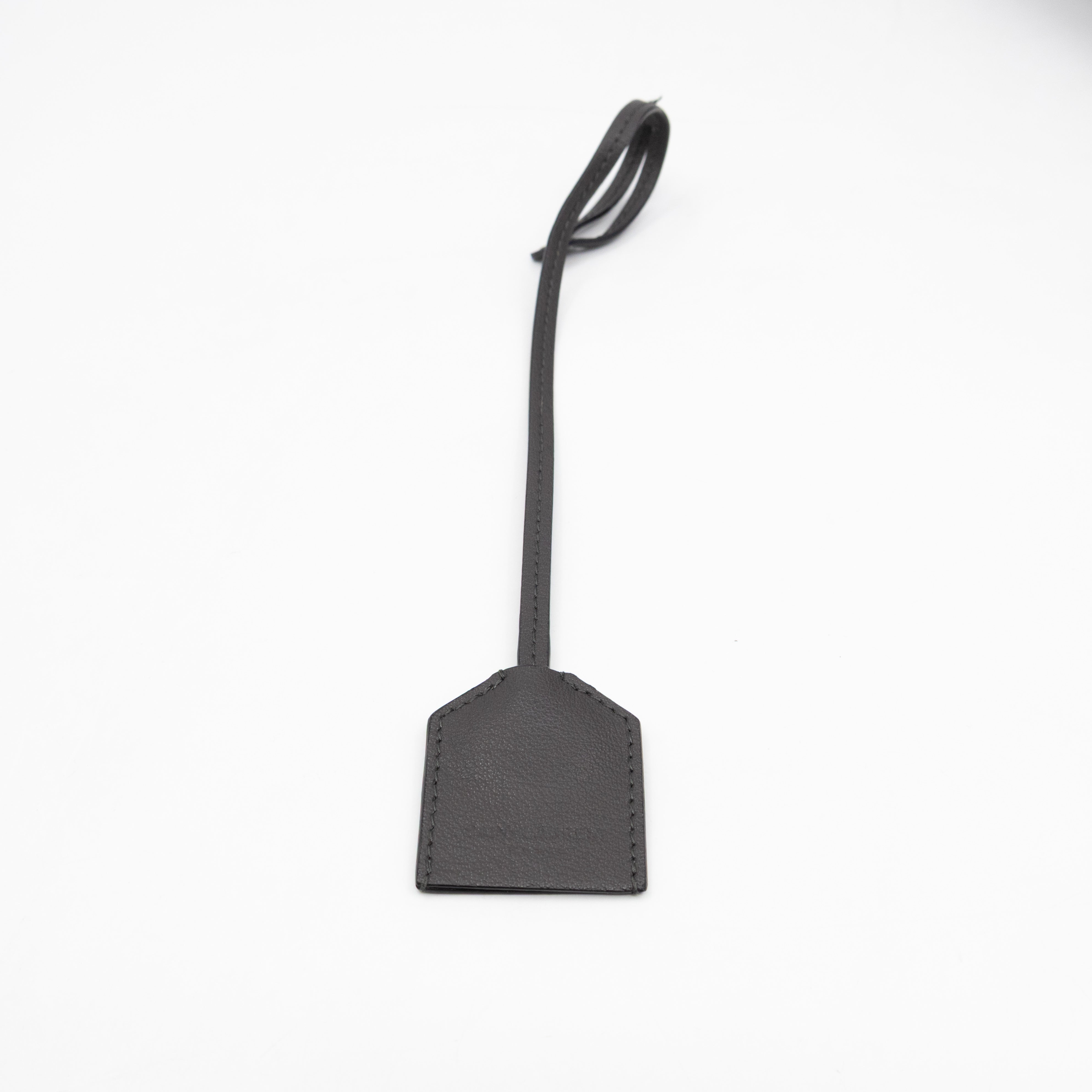 North South Large Shopping Tote Grey Leather