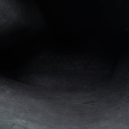 North South Large Shopping Tote Grey Leather