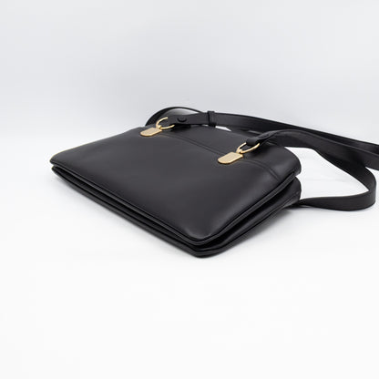 Arli Tote Large Shoulder Bag Black Smooth Leather