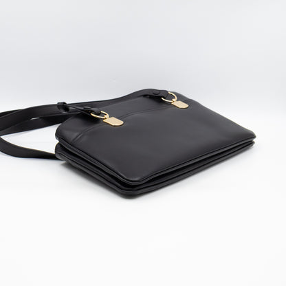 Arli Tote Large Shoulder Bag Black Smooth Leather