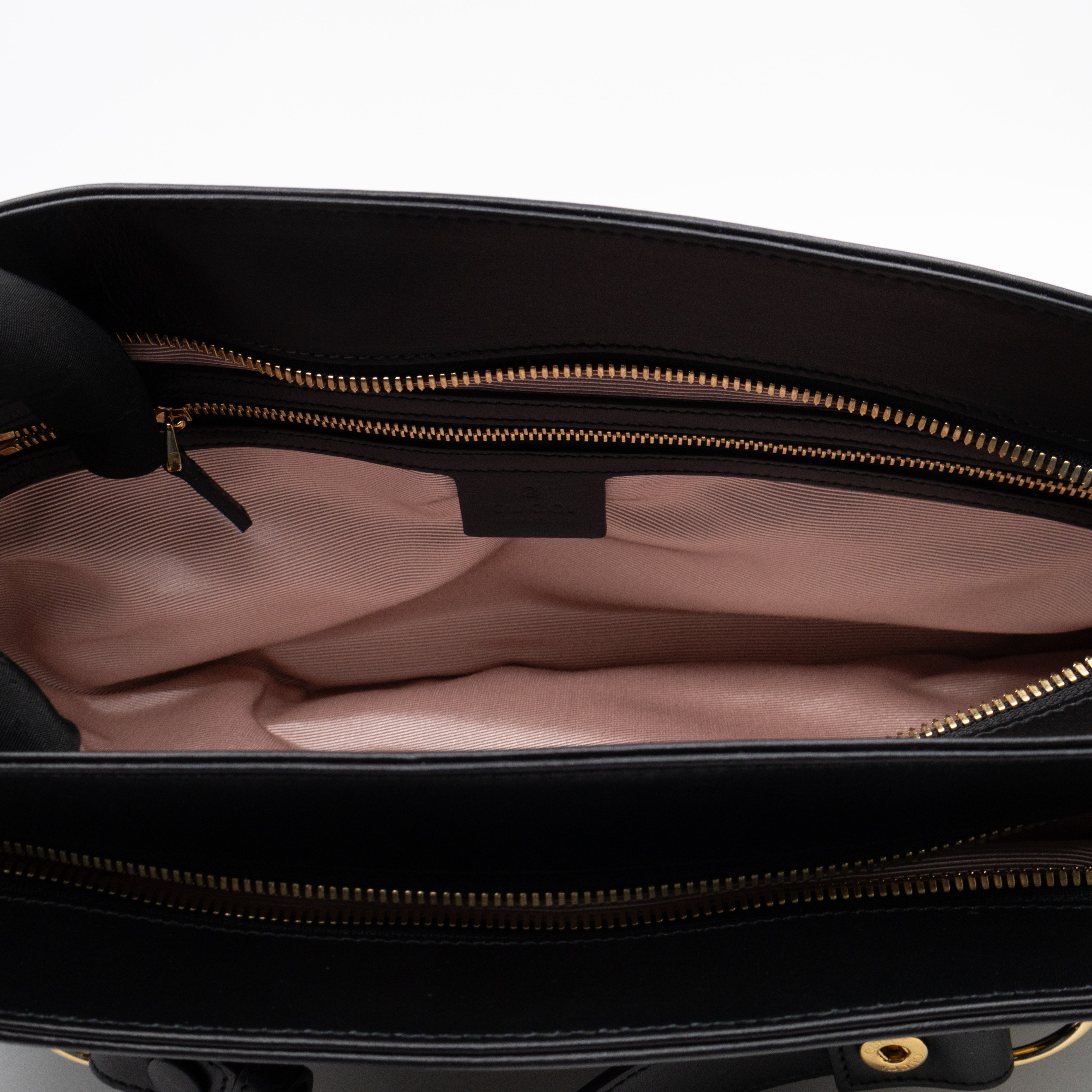 Arli Tote Large Shoulder Bag Black Smooth Leather