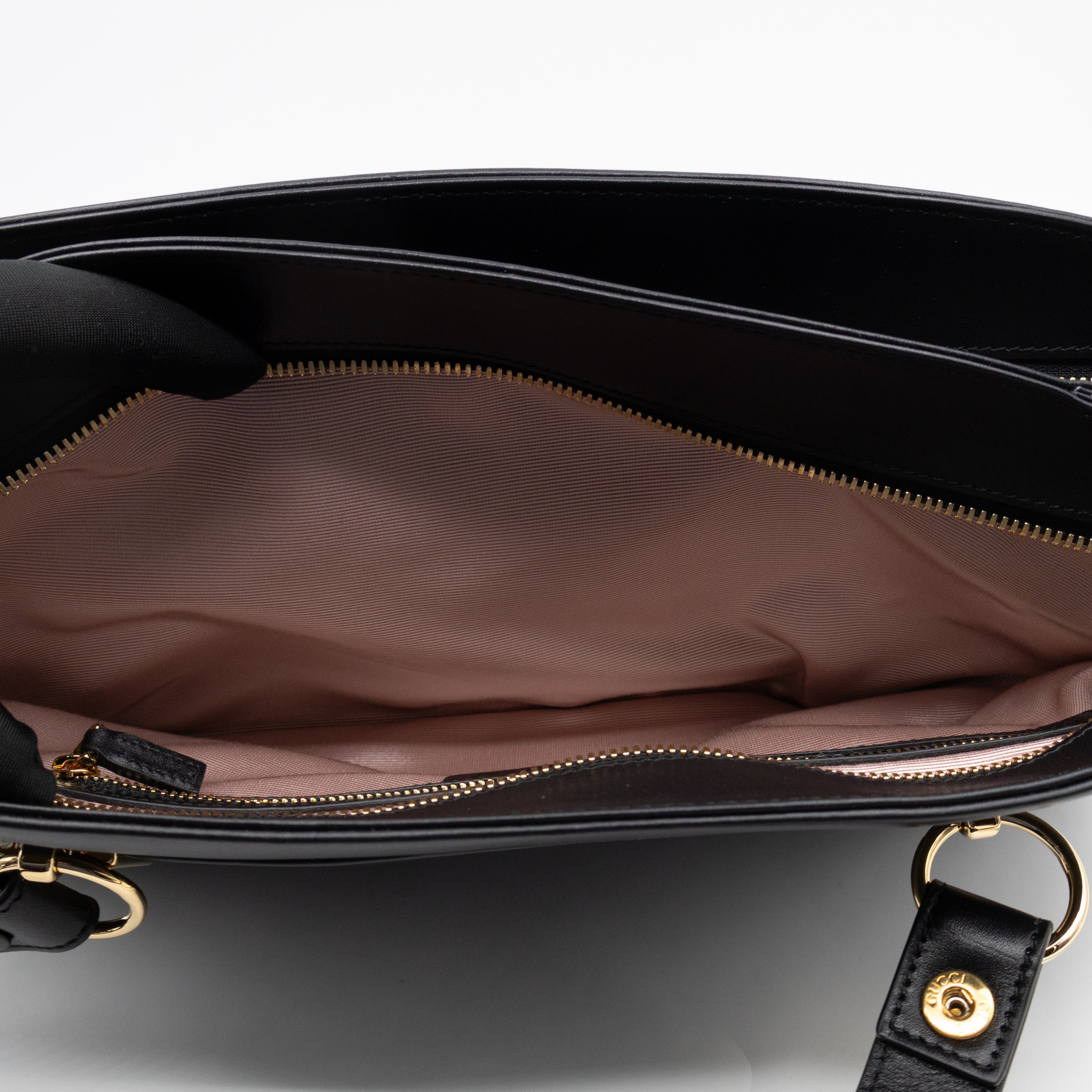 Arli Tote Large Shoulder Bag Black Smooth Leather