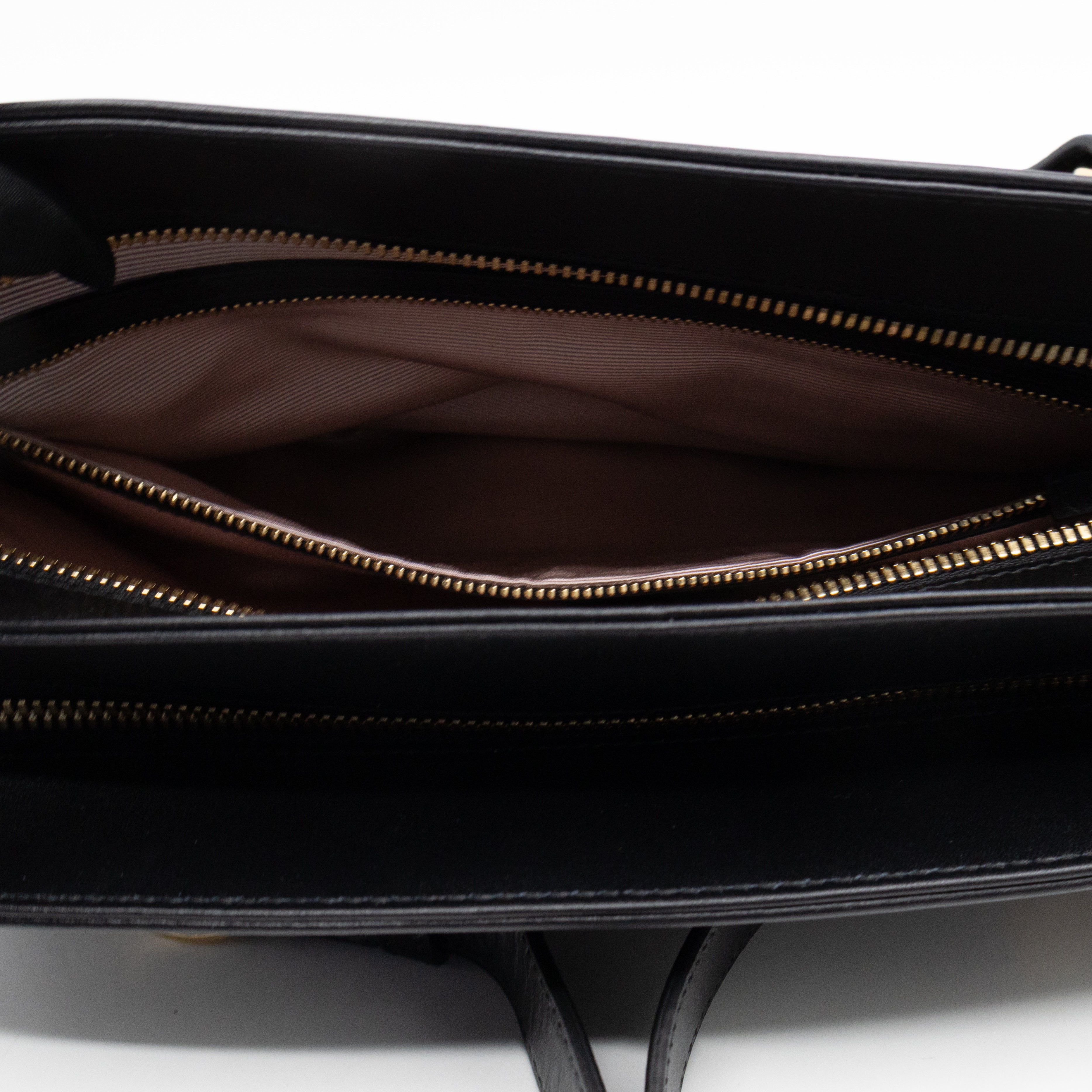 Arli Tote Large Shoulder Bag Black Smooth Leather