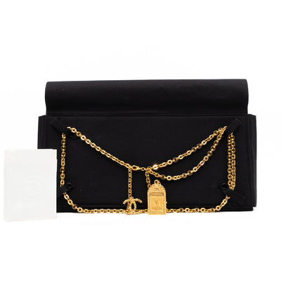 31 Rue Cambon Door CC Pendant Metal Chain Necklace & Belt Gold