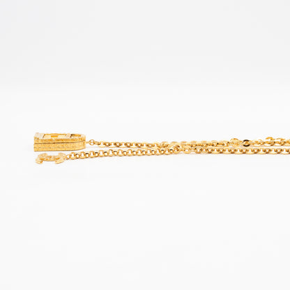 31 Rue Cambon Door CC Pendant Metal Chain Belt 90 cm Gold