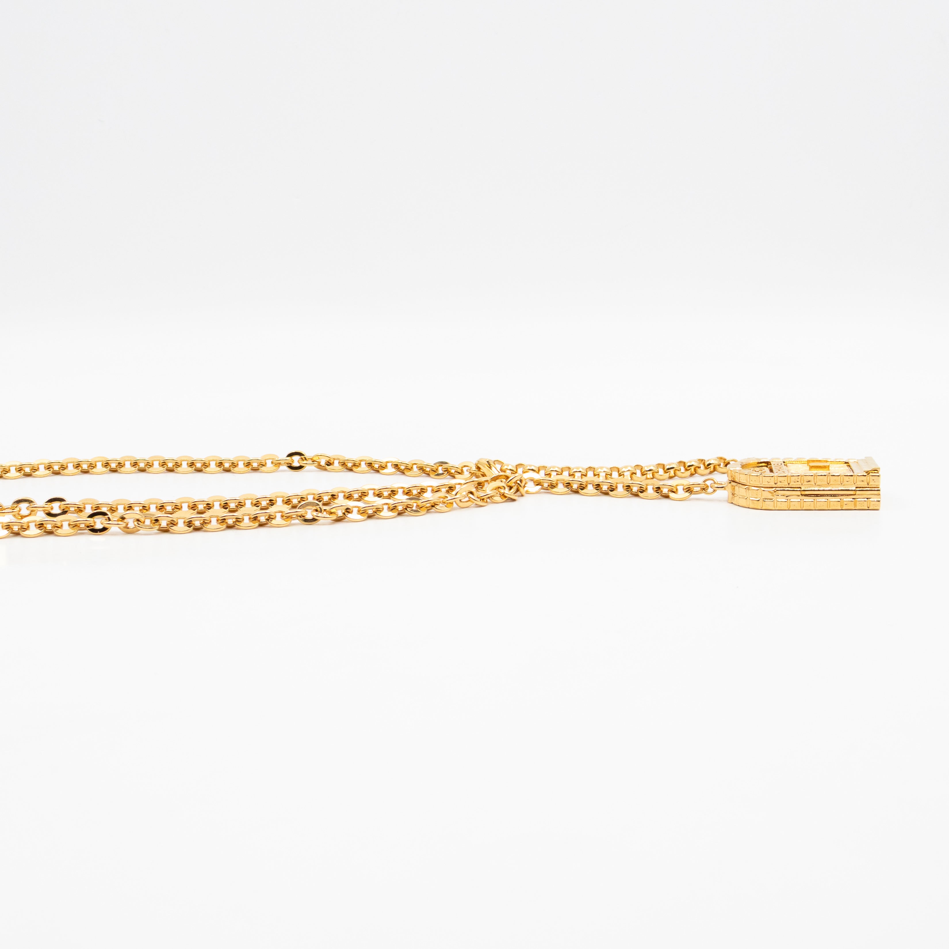 31 Rue Cambon Door CC Pendant Metal Chain Belt 90 cm Gold