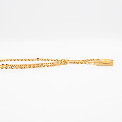 31 Rue Cambon Door CC Pendant Metal Chain Necklace & Belt Gold
