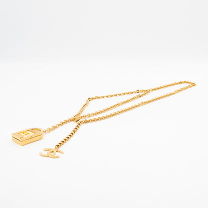 31 Rue Cambon Door CC Pendant Metal Chain Belt 90 cm Gold