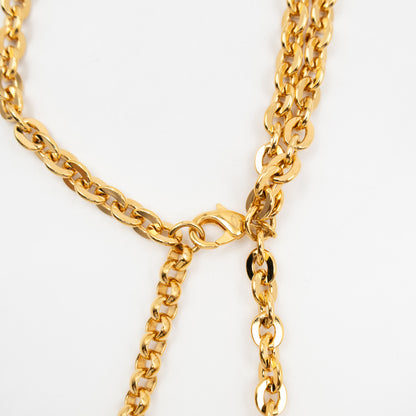 31 Rue Cambon Door CC Pendant Metal Chain Belt 90 cm Gold