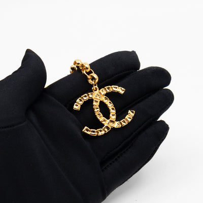 31 Rue Cambon Door CC Pendant Metal Chain Necklace & Belt Gold