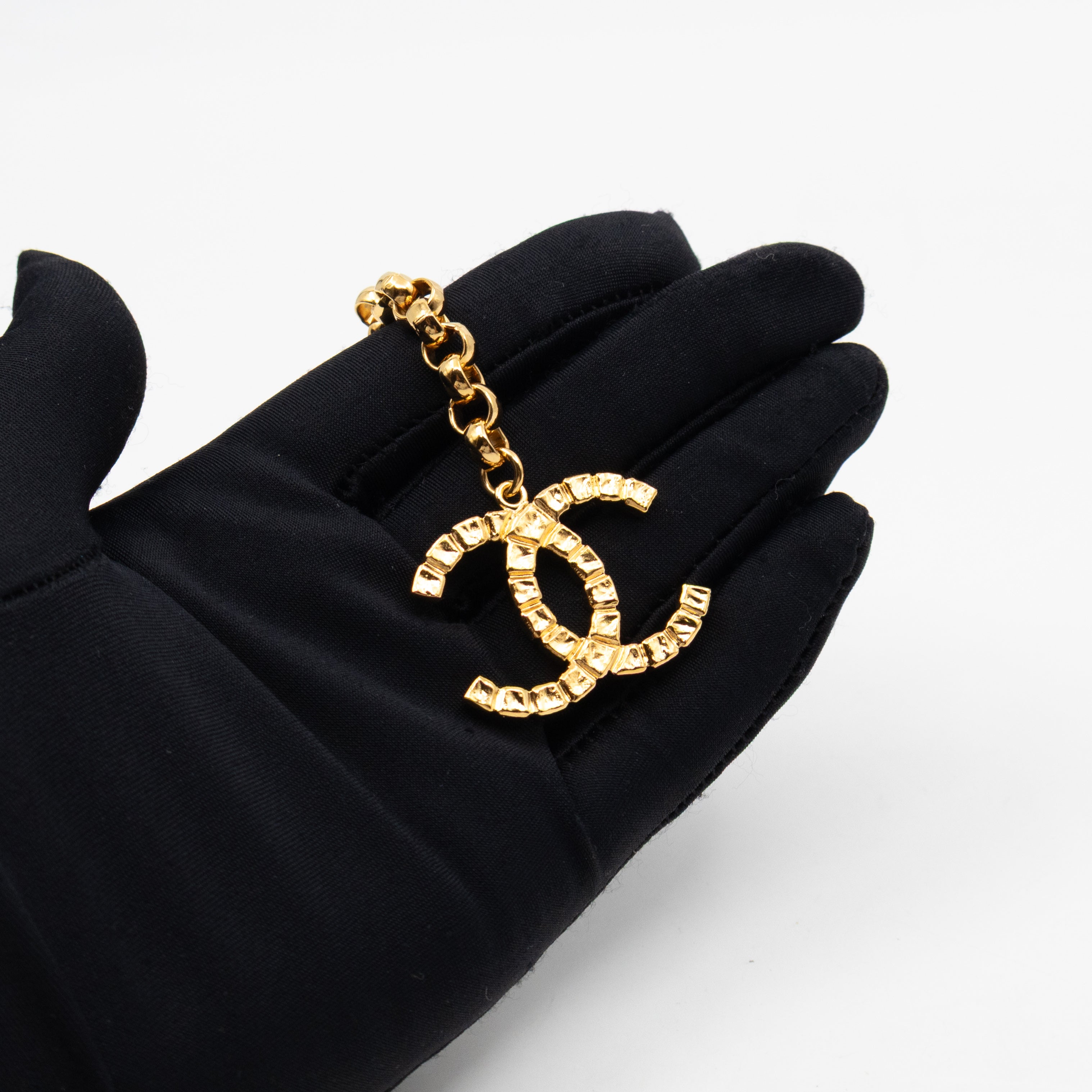 31 Rue Cambon Door CC Pendant Metal Chain Belt 90 cm Gold