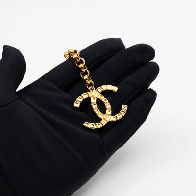 31 Rue Cambon Door CC Pendant Metal Chain Necklace & Belt Gold