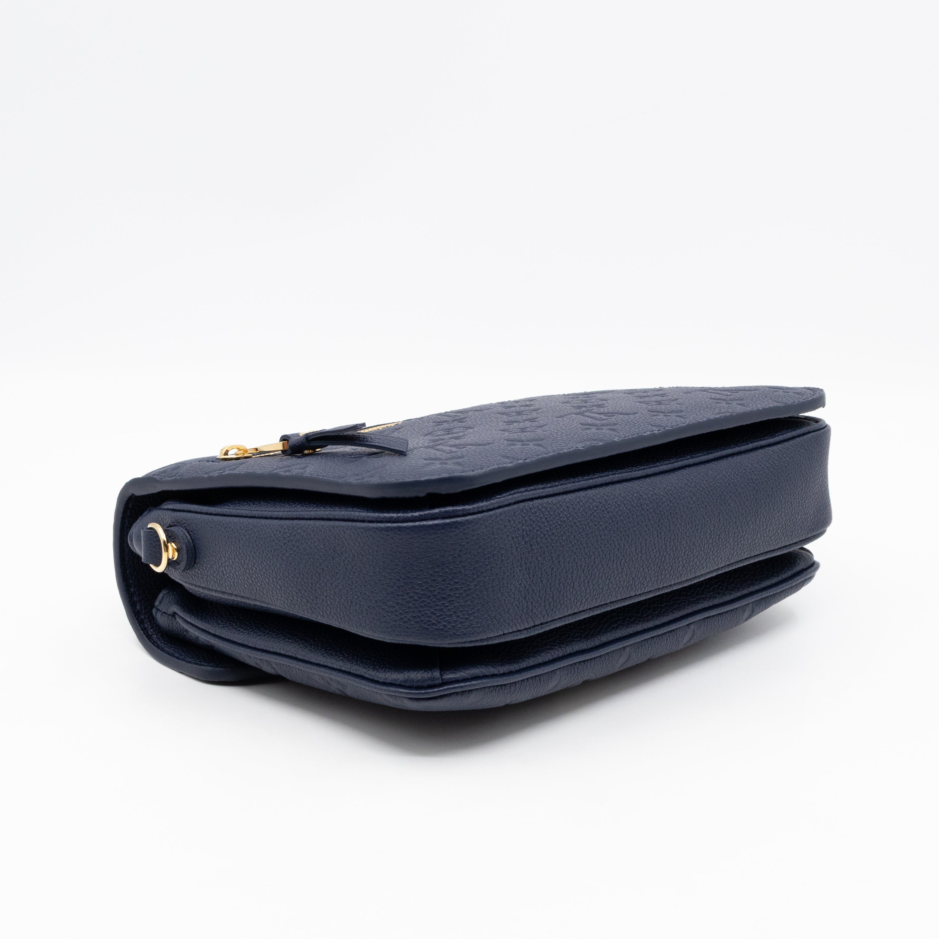 Pochette Metis Navy Monogram Empreinte Leather