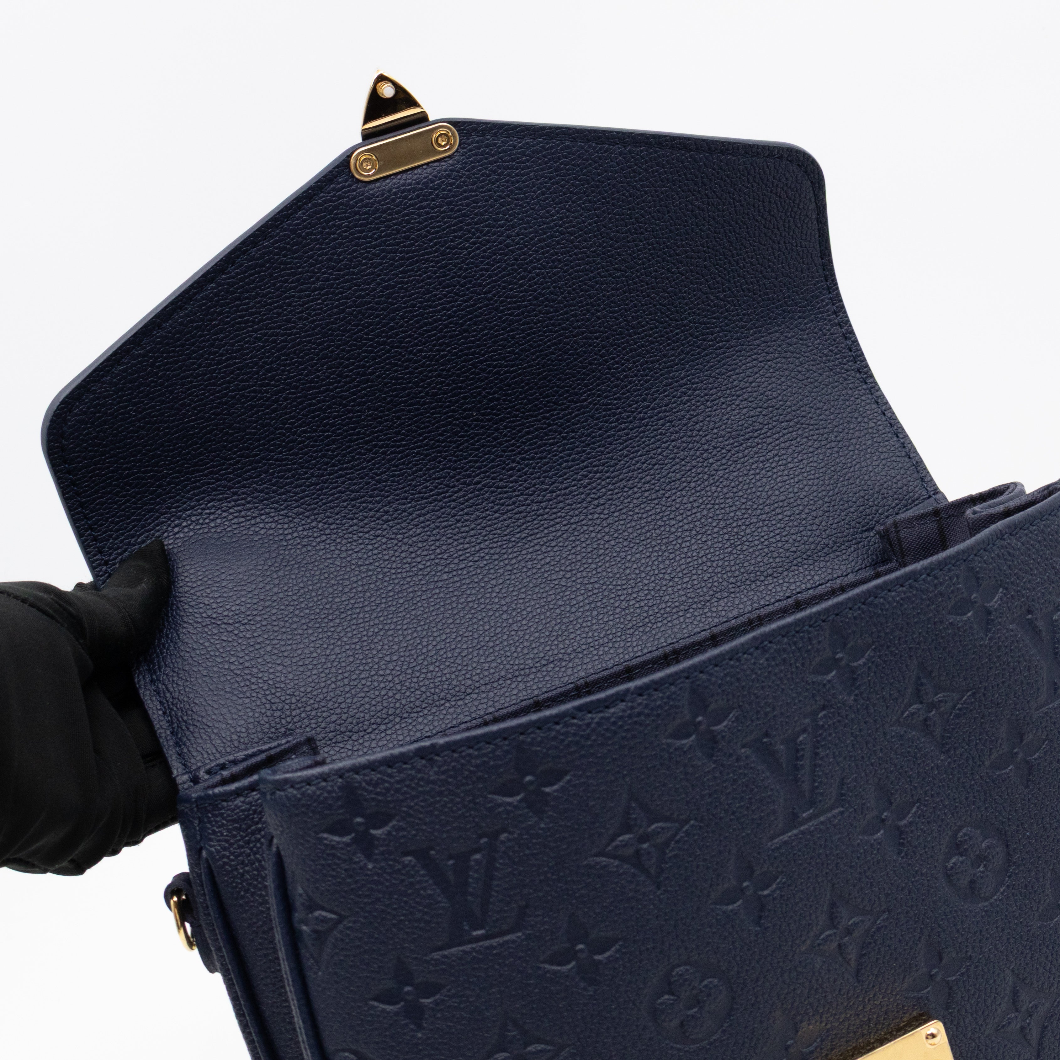 Pochette Metis Navy Monogram Empreinte Leather