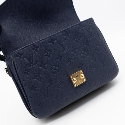 Pochette Metis Navy Monogram Empreinte Leather