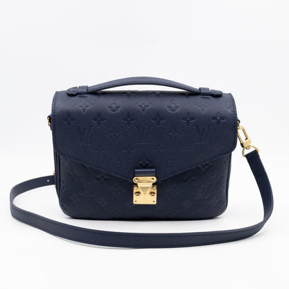 Pochette Metis Navy Monogram Empreinte Leather