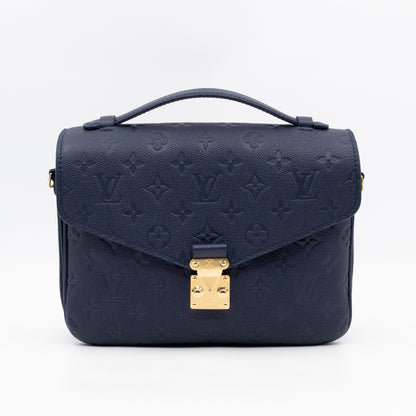 Pochette Metis Navy Monogram Empreinte Leather