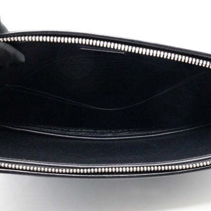 Laptop Holder Black Saffiano Leather