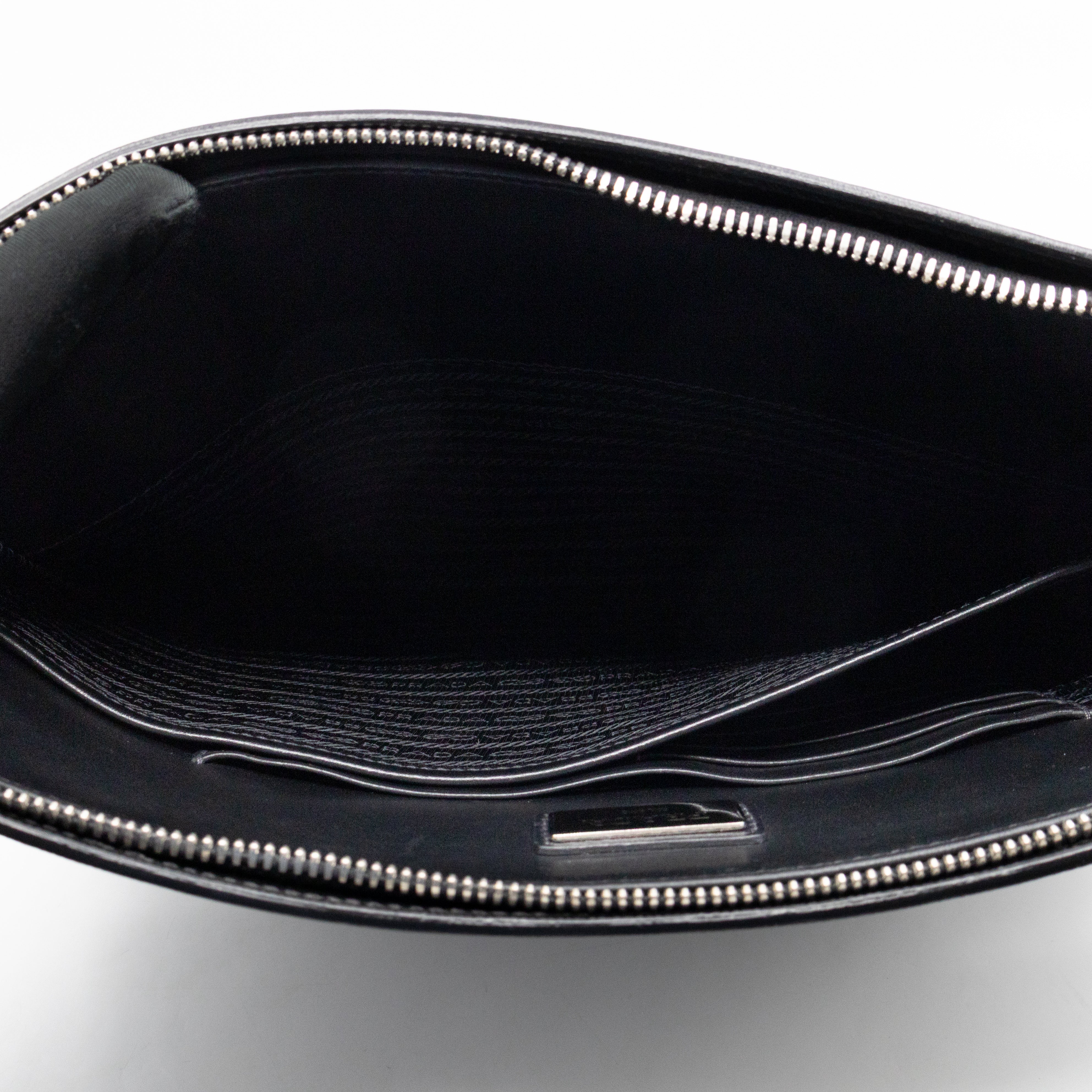 Laptop Holder Black Saffiano Leather