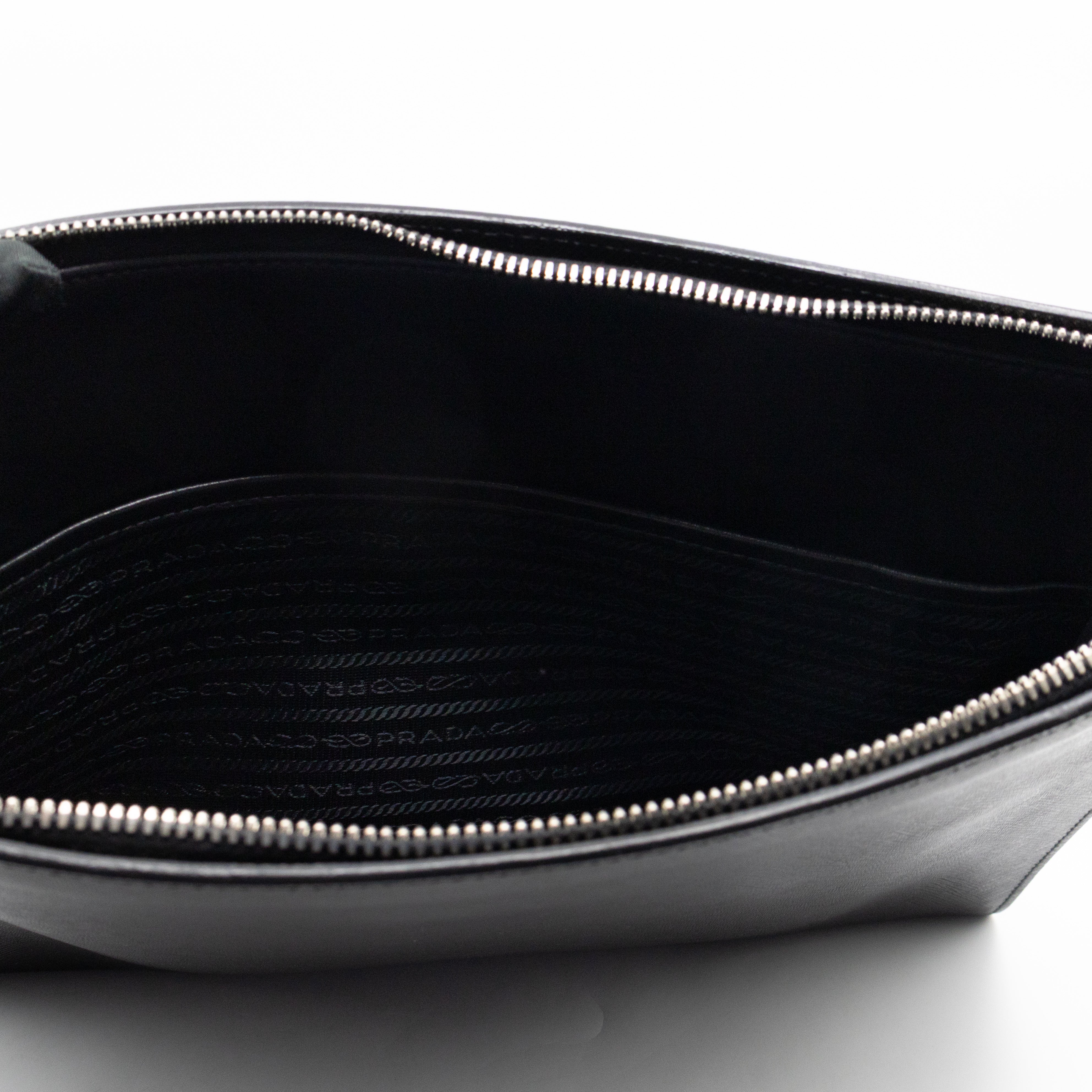 Laptop Holder Black Saffiano Leather