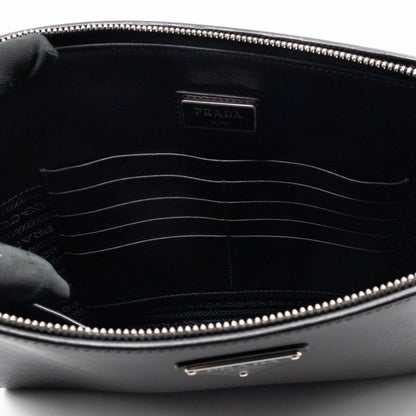 Laptop Holder Black Saffiano Leather