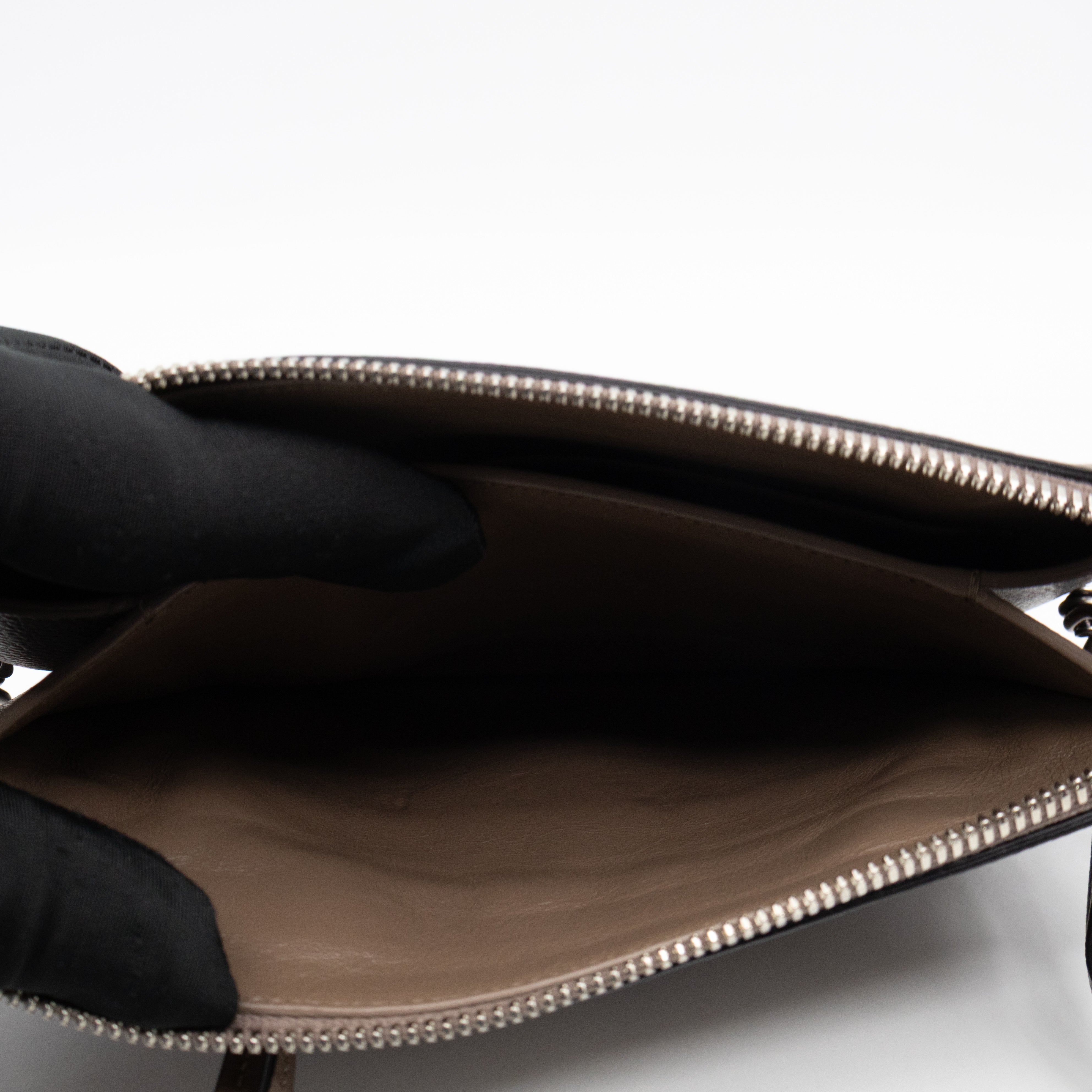 Neo Classic City Crossbody Clutch Brown Leather