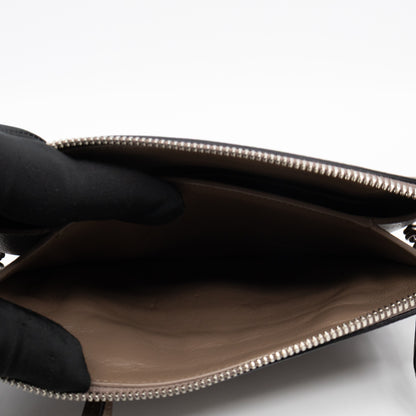 Neo Classic City Crossbody Clutch Brown Leather