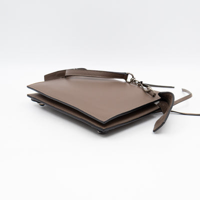 Neo Classic City Crossbody Clutch Brown Leather