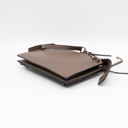 Neo Classic City Crossbody Clutch Brown Leather