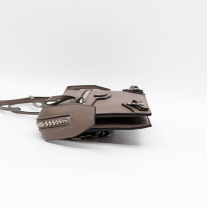 Neo Classic City Crossbody Clutch Brown Leather