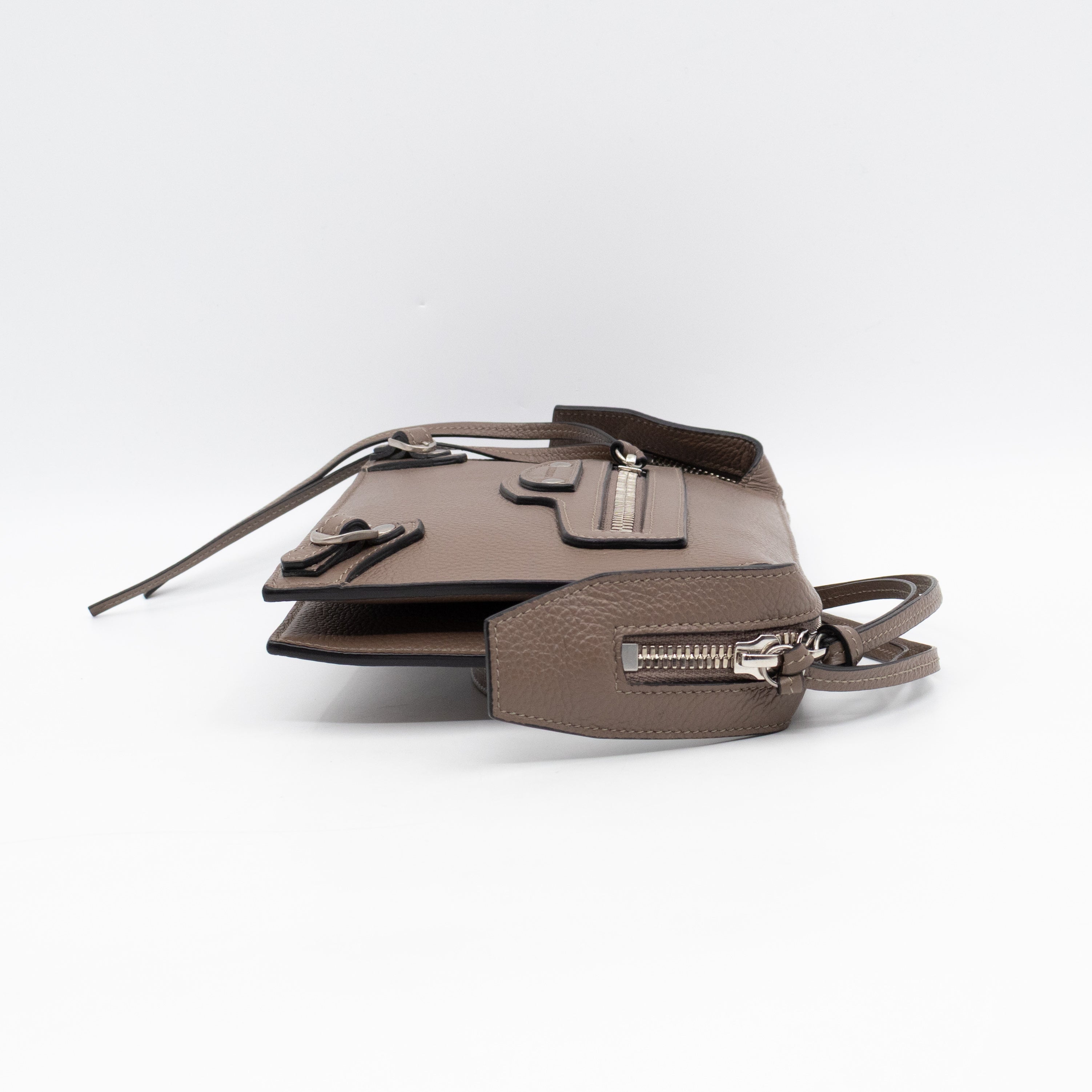 Neo Classic City Crossbody Clutch Brown Leather