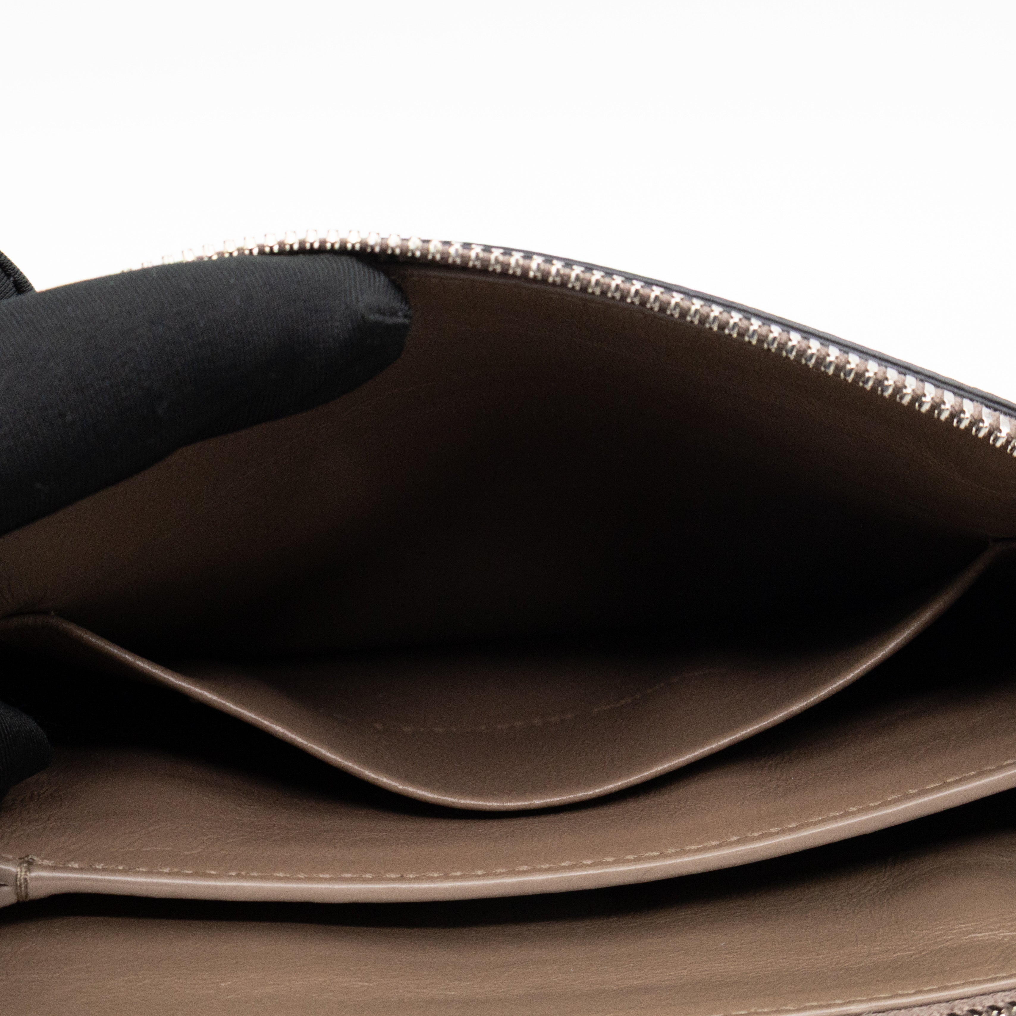 Neo Classic City Crossbody Clutch Brown Leather