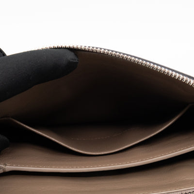 Neo Classic City Crossbody Clutch Brown Leather