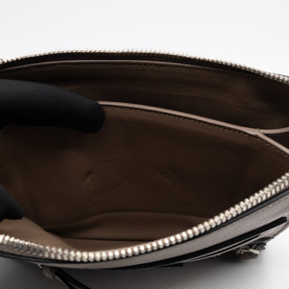 Neo Classic City Crossbody Clutch Brown Leather