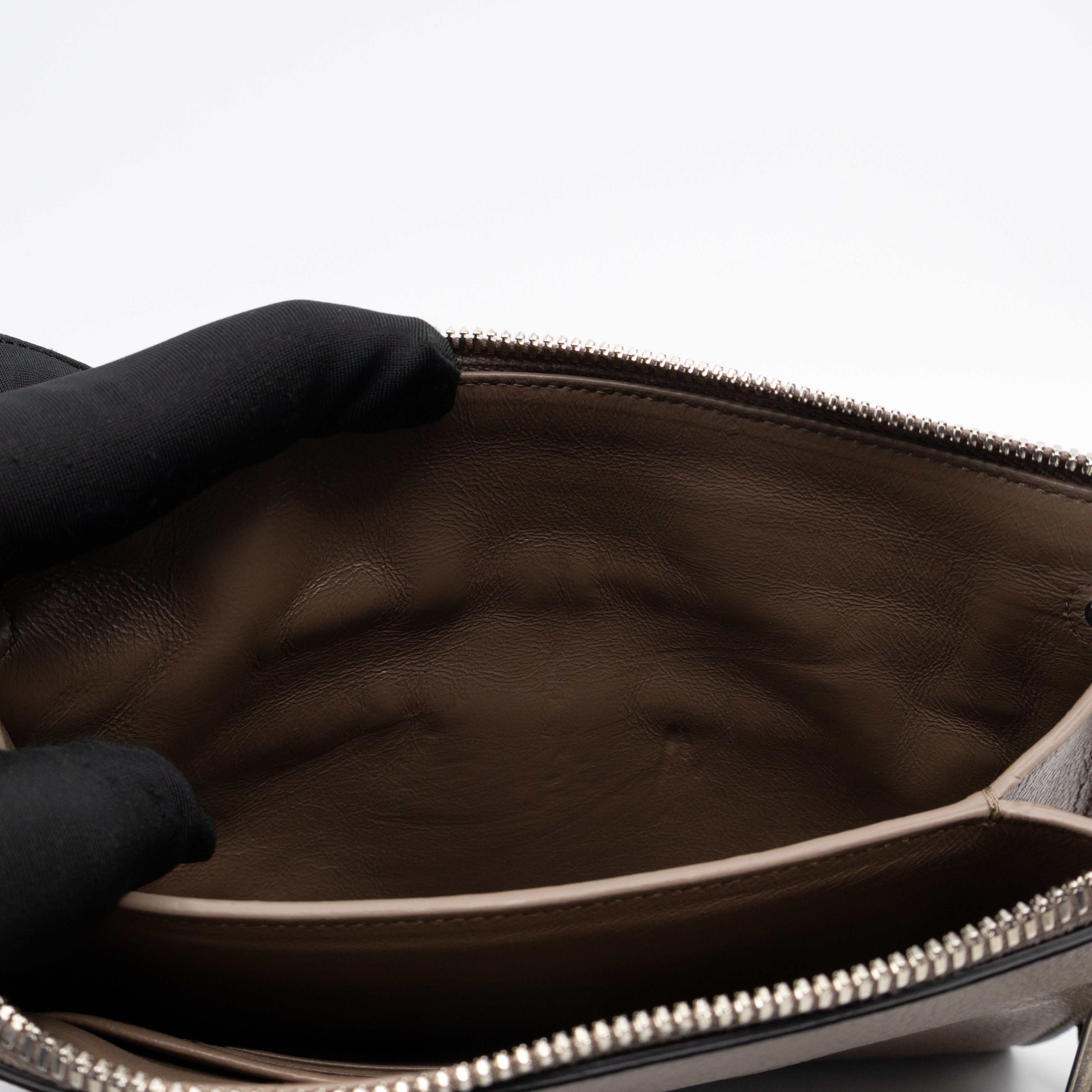 Neo Classic City Crossbody Clutch Brown Leather