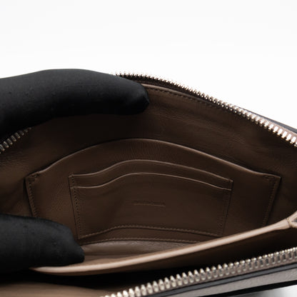 Neo Classic City Crossbody Clutch Brown Leather