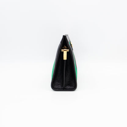 Ophidia Chain GG Small Shoulder Bag Green Suede