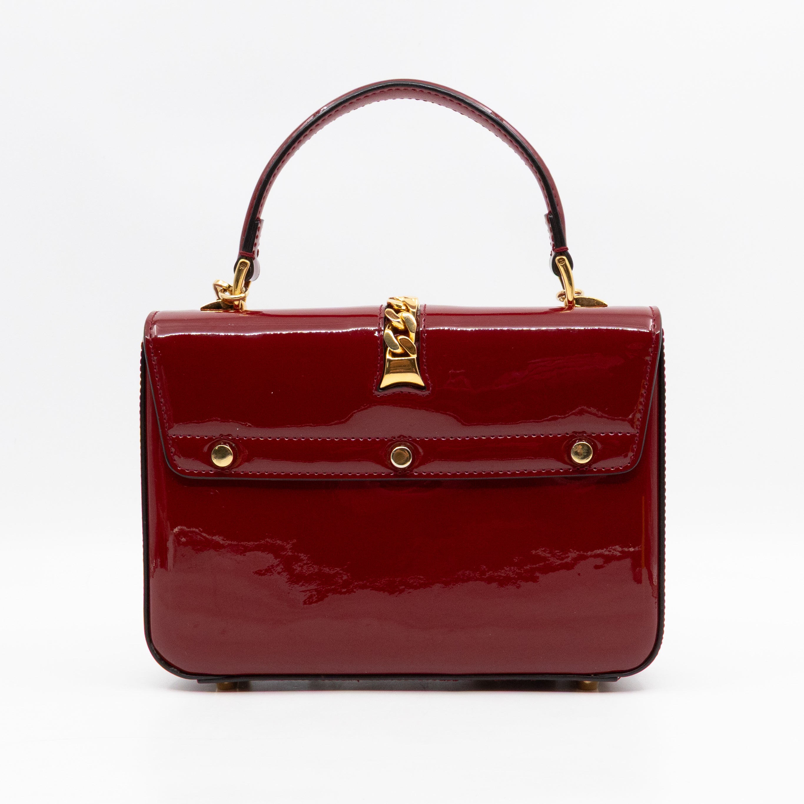 Sylvie 1969 Top Handle Red Patent Leather