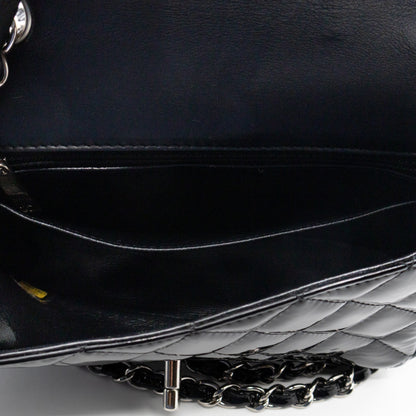 Classic Single Flap Mini Rectangular Black Patent Leather