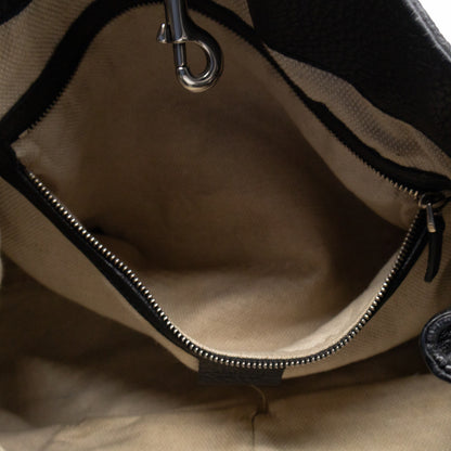 Soho Chain Tote Bag Studded Black Leather