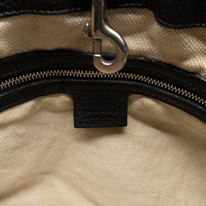 Soho Chain Tote Bag Studded Black Leather