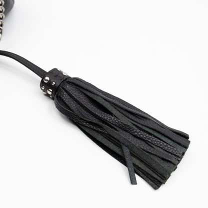 Soho Chain Tote Bag Studded Black Leather