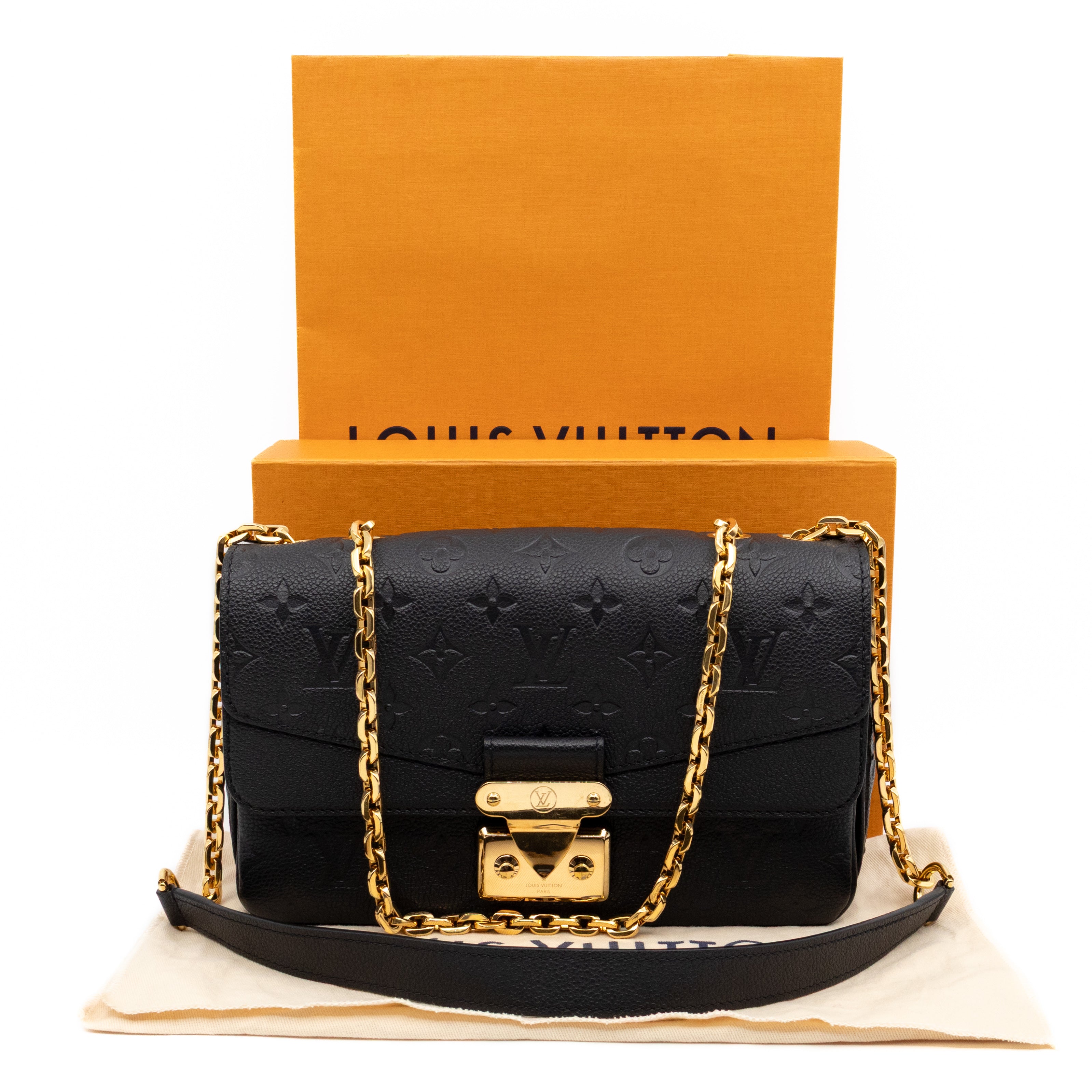 Marceau Black Monogram Empreinte Leather