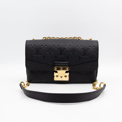 Marceau Black Monogram Empreinte Leather