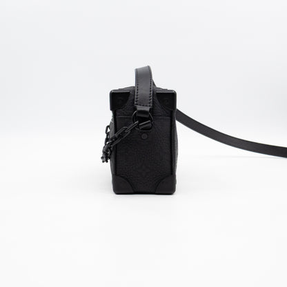 Mini Soft Trunk Bag Black Monogram Embossed Taurillon Leather