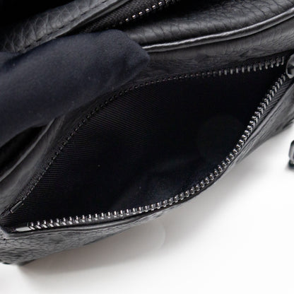 Mini Soft Trunk Bag Black Monogram Embossed Taurillon Leather