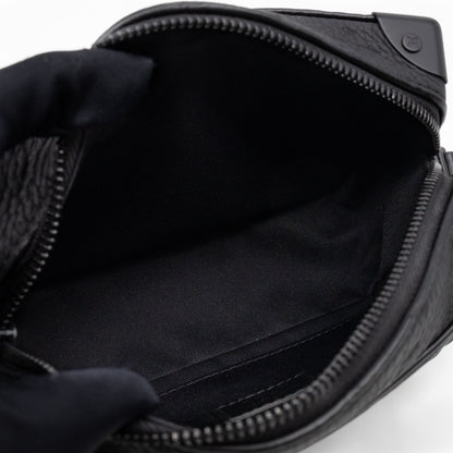 Mini Soft Trunk Bag Black Monogram Embossed Taurillon Leather